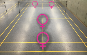 Damendoppel Badminton