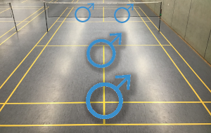 Herrendoppel Badminton
